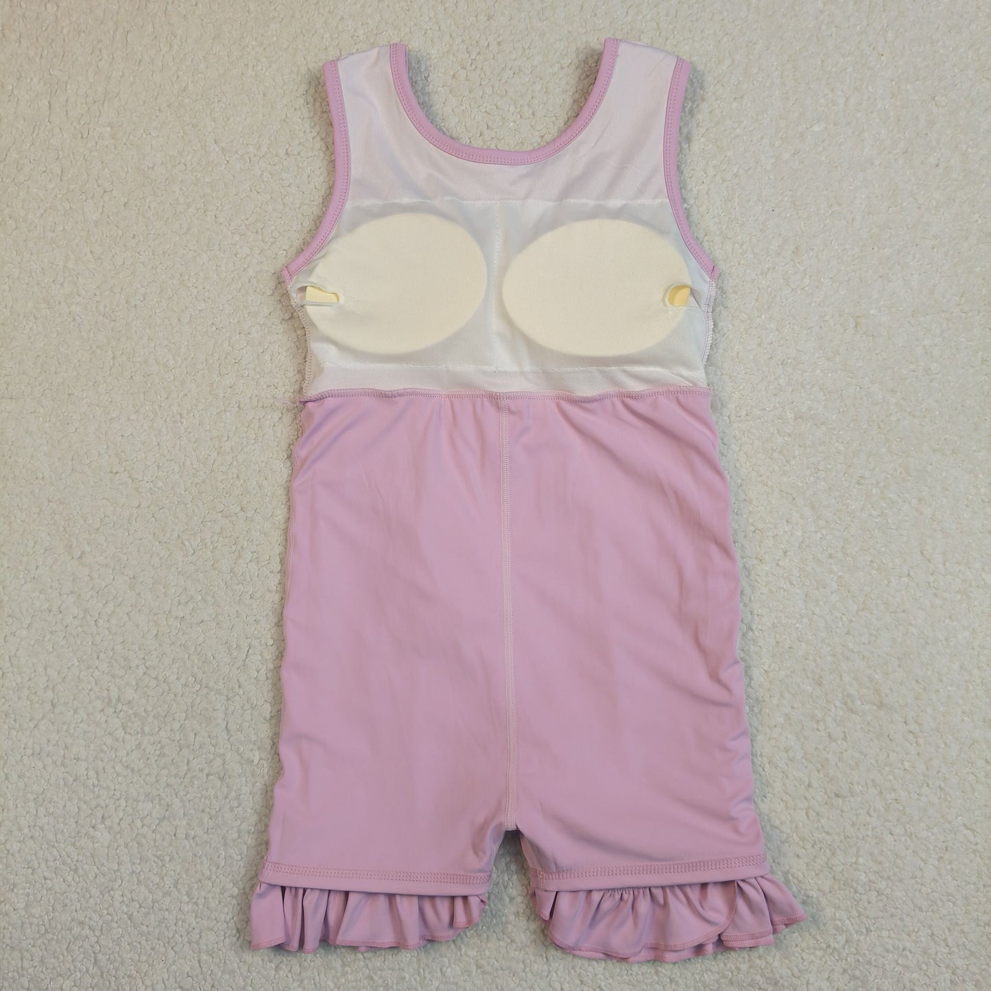 Sibling Baby Girls Sleeveless Yoga Active Shorts Ruffle Knee Length Dresses