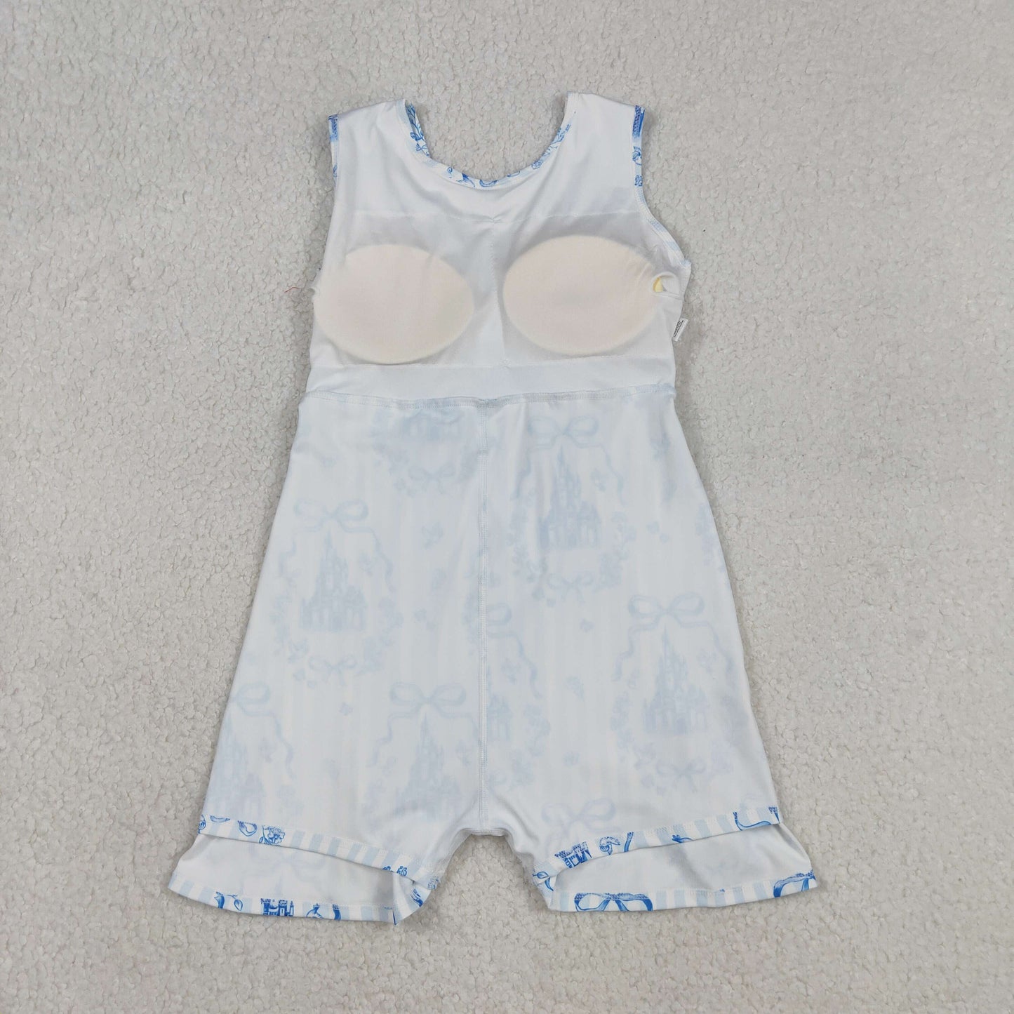 Sibling Castles Bows Checked Clothes Sets Knee Length Dress Rompers
