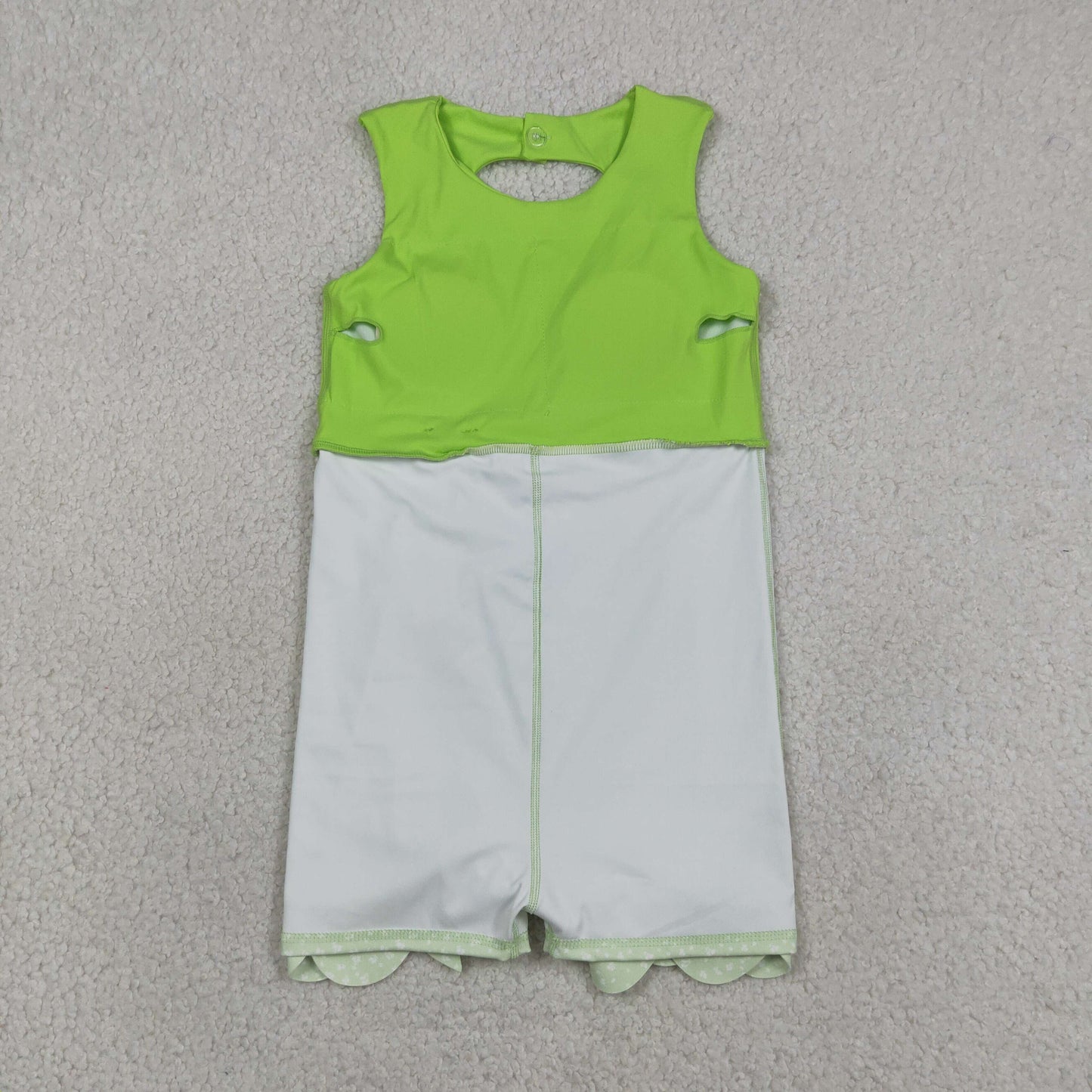 Sibling Baby Girls Sleeveless Bows Shorts Scallop Knee Length Dresses