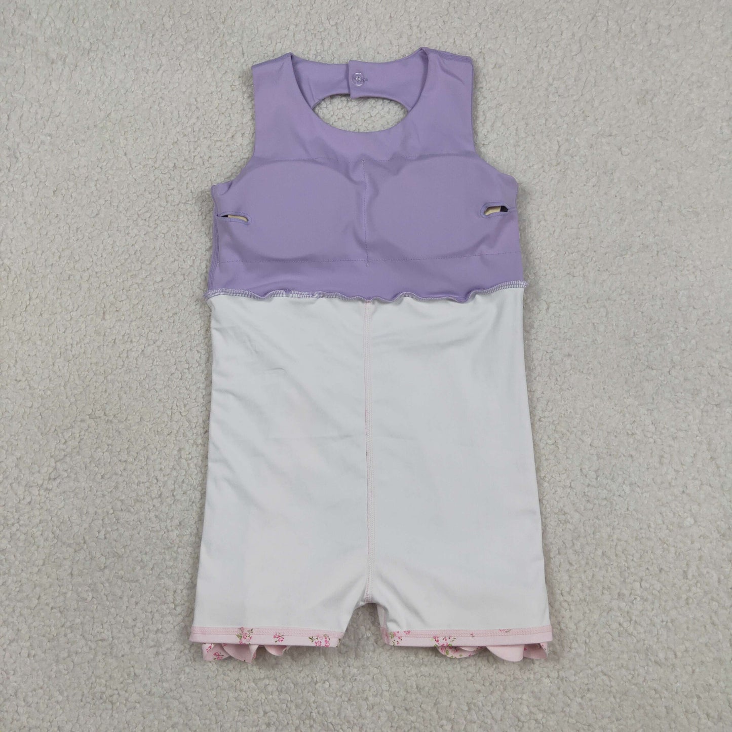 Sibling Baby Girls Sleeveless Bows Shorts Scallop Knee Length Dresses