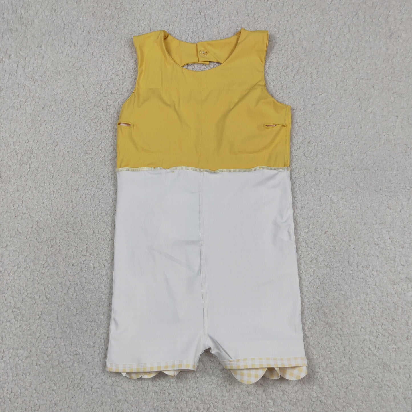 Sibling Baby Girls Sleeveless Bows Shorts Scallop Knee Length Dresses