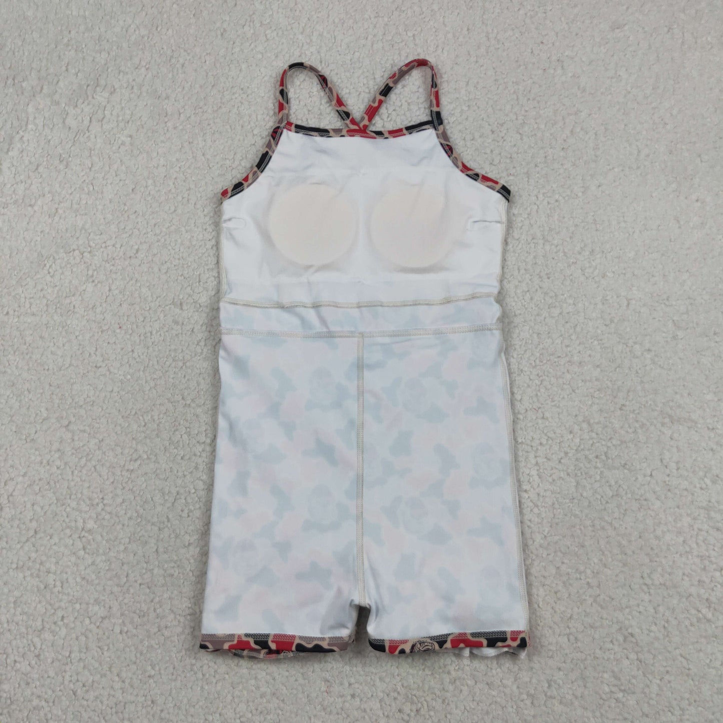 Sibling Baby Girls Strap Leopard Team Yoga Active Short Team Knee Length Dresses