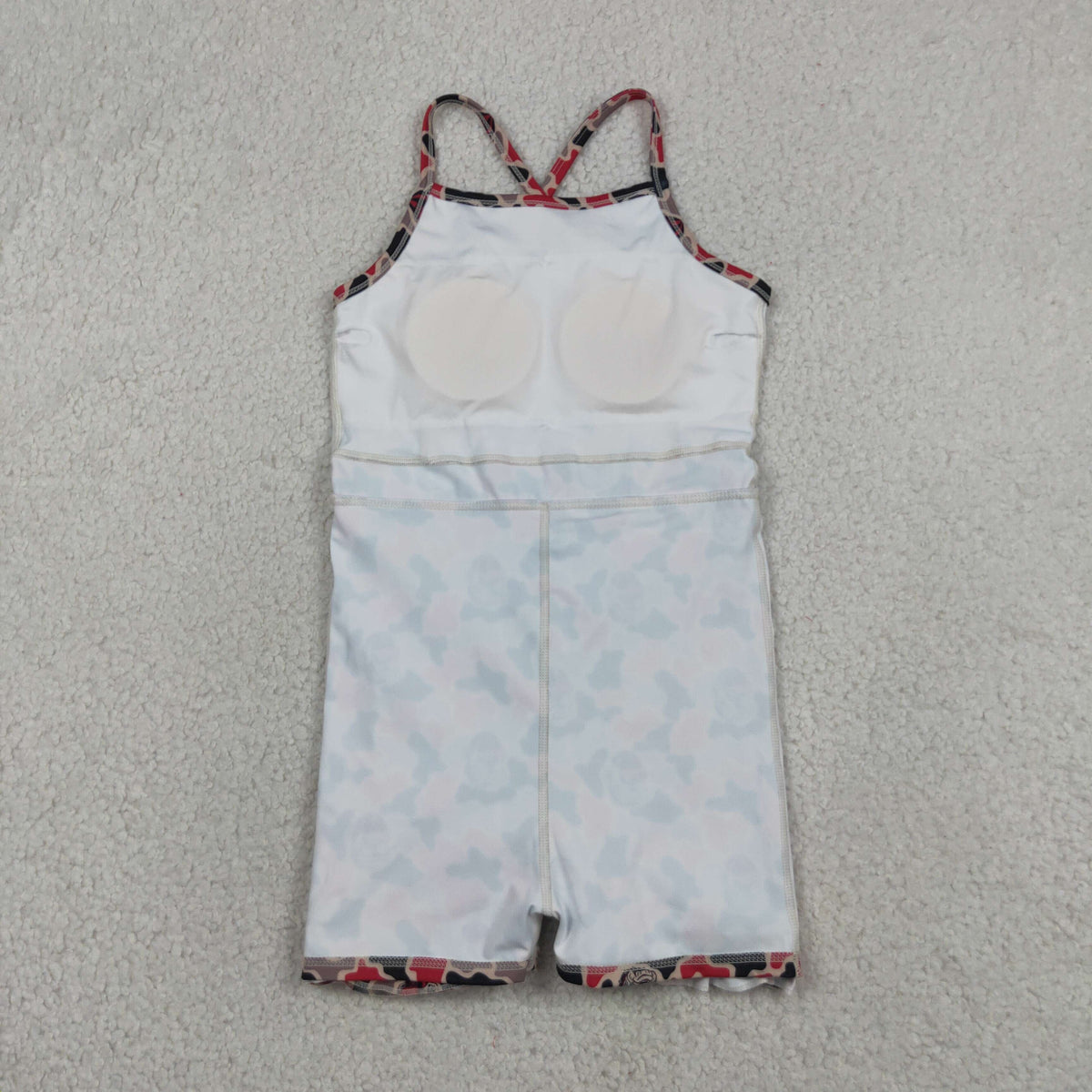 GSD3593 Baby Girls Strap Georgia Camo Team Yoga Active Short Ruffle Knee Length Dress