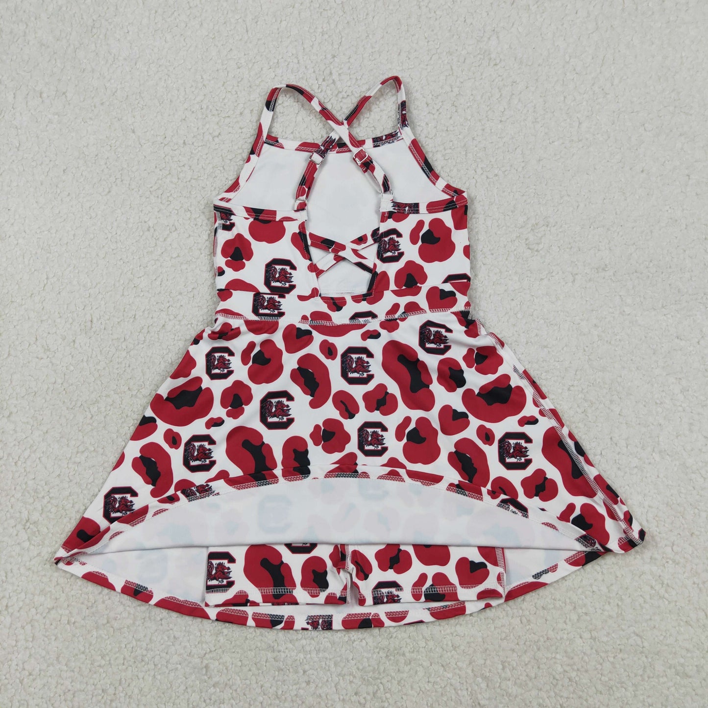 Sibling Baby Kids Camo Carolina Team Polo Shirt Yoga Active Short Knee Length Dress