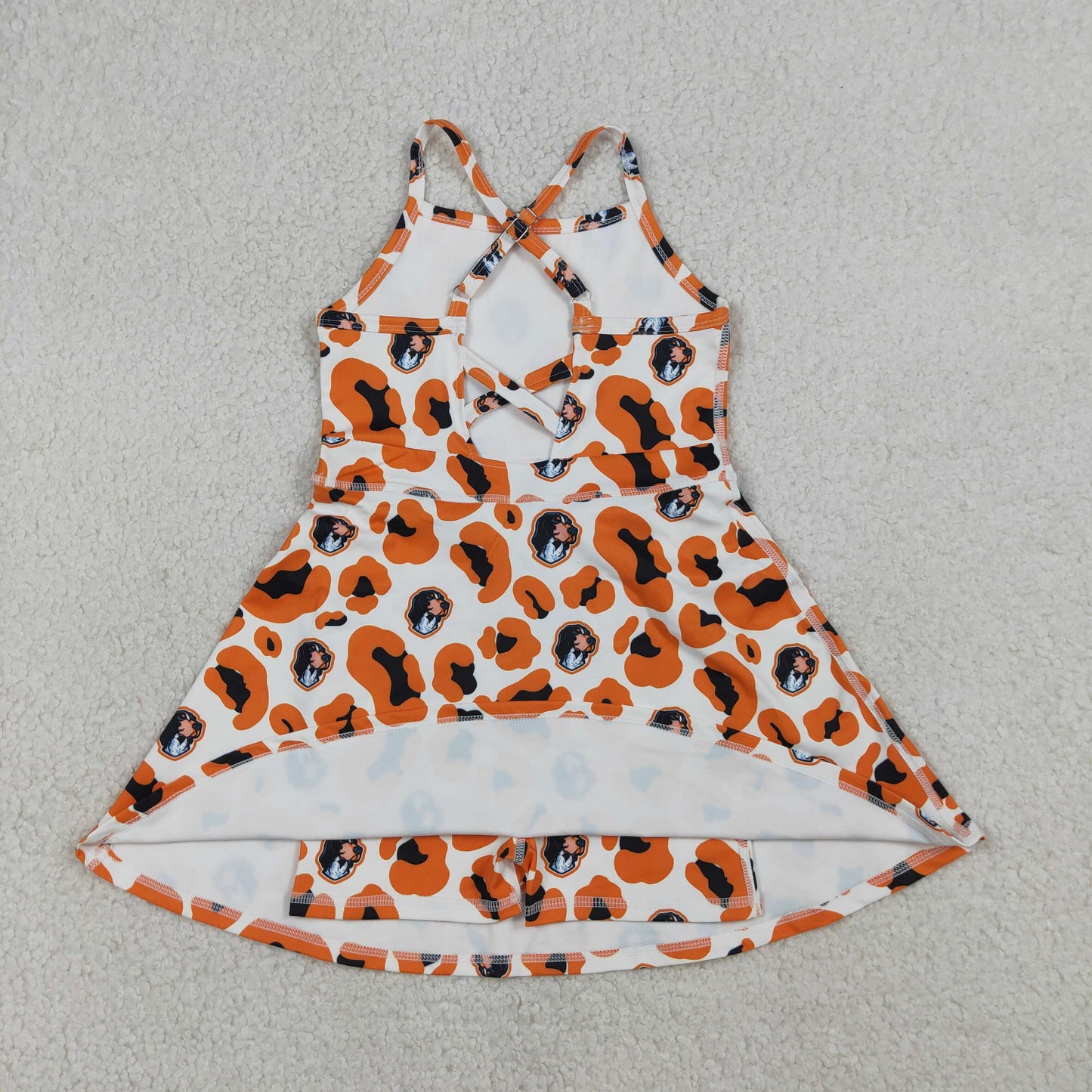 Sibling Mama and Me Kids T Vols Team Polo Shirt Butterfly Short Yoga Active Strap Dresses