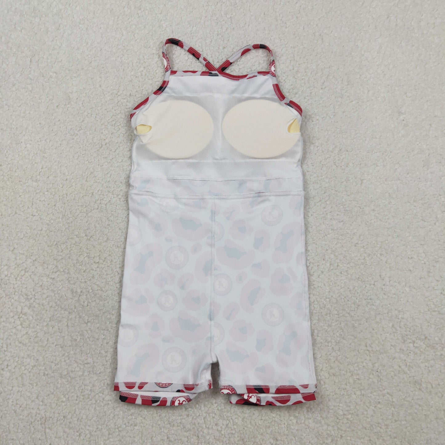 Sibling Baby Girls Strap Leopard Team Yoga Active Short Team Knee Length Dresses