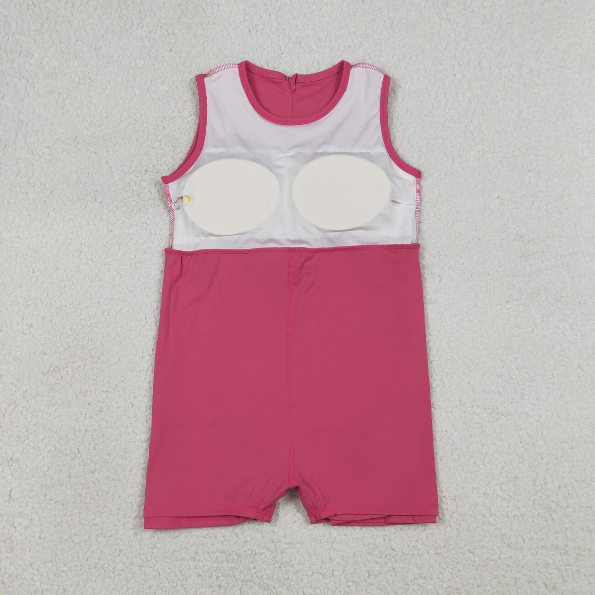 GSD3740 Baby Girls Hot Pink Sleeveless Yoga Active Short Knee Length Dress