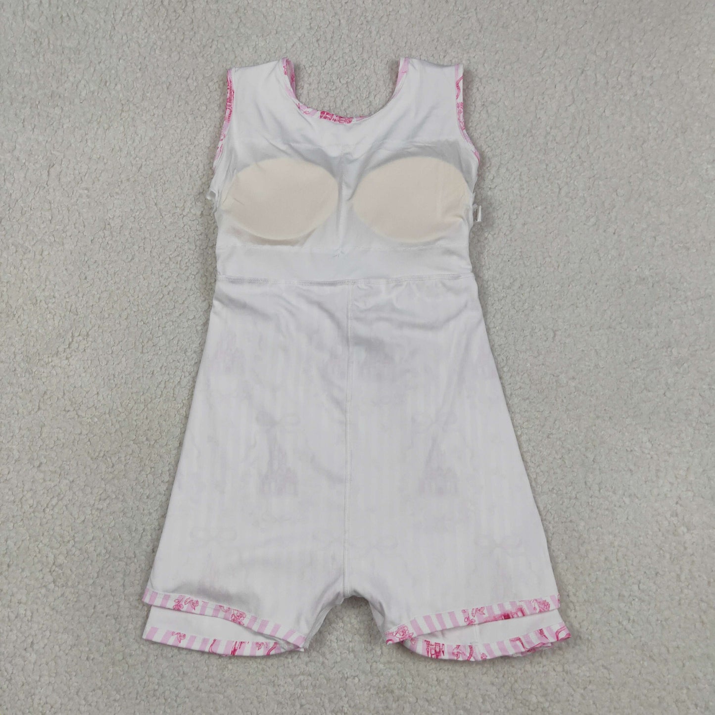 Sibling Baby Girls Sleeveless Bows Castles Yoga Active Shorts Knee Length Dresses