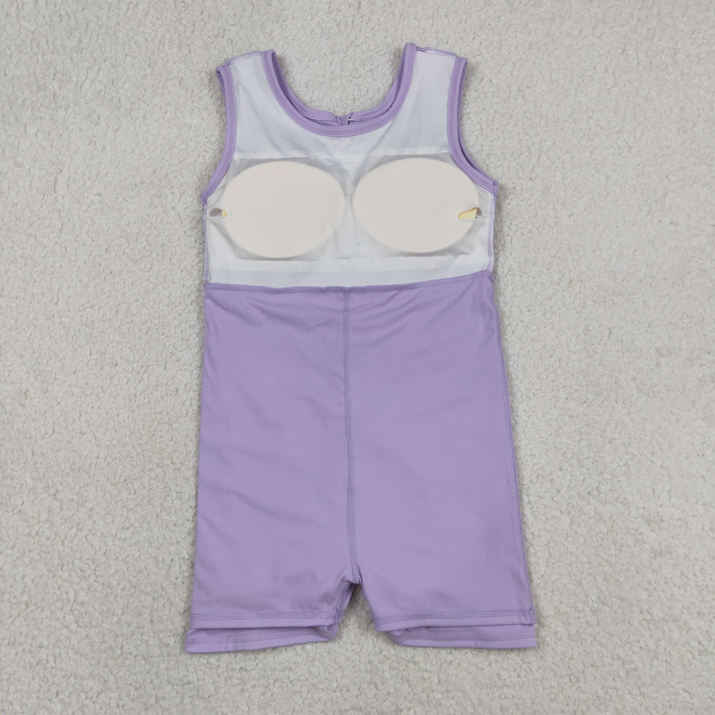 Sibling Baby Girls Sleeveless Back Zip Yoga Active Shorts Knee Length Dresses
