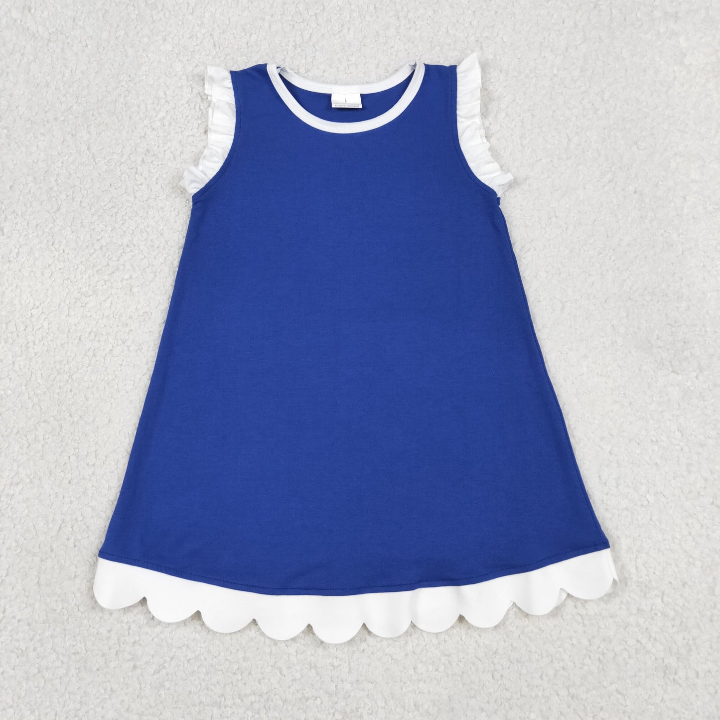 Sibling Baby Girls Colorful Vests Top Scallop Skirt Short Yoga Active Set Knee Length Dresess