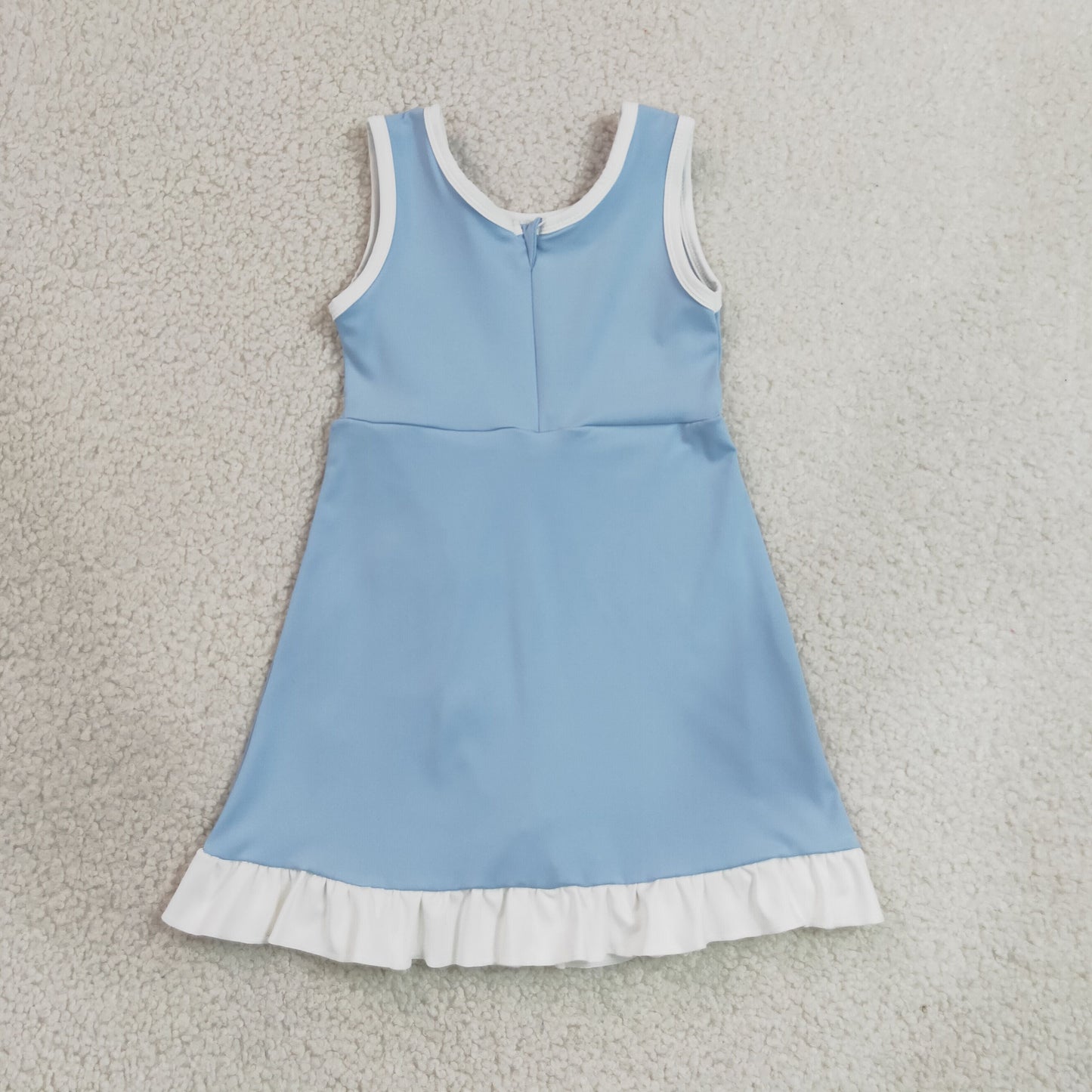 Sibling Baby Girls Sleeveless Yoga Active Ruffle Knee Length Dresses
