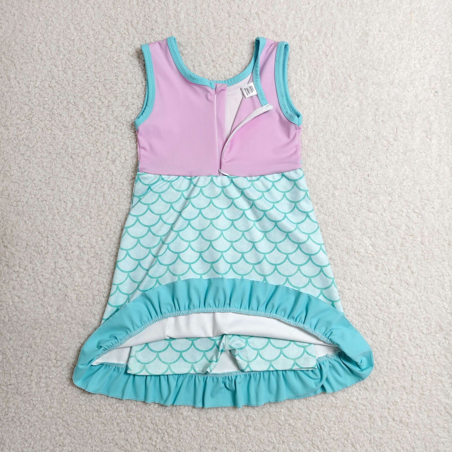 Sibling Baby Girls Sleeveless Yoga Active Short Knee Length Dresses