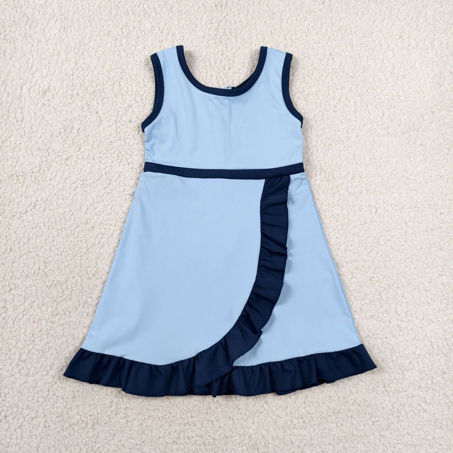 Sibling Baby Girls Sleeveless Yoga Active Short Knee Length Dresses