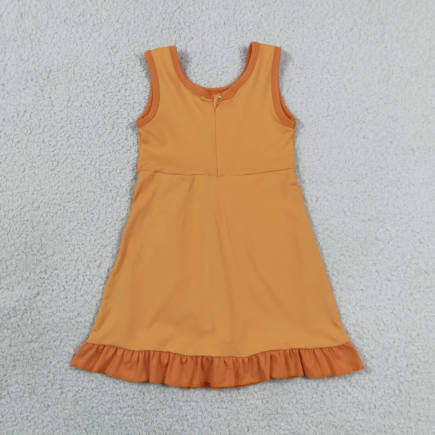 Sibling Baby Girls Sleeveless Yoga Active Ruffle Knee Length Dresses