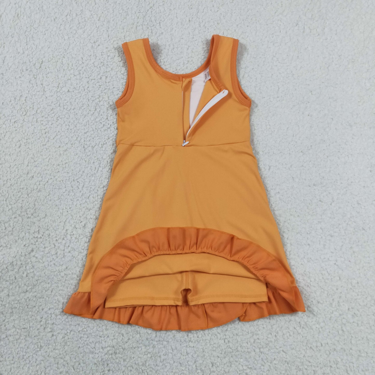 Sibling Baby Girls Sleeveless Yoga Active Ruffle Knee Length Dresses