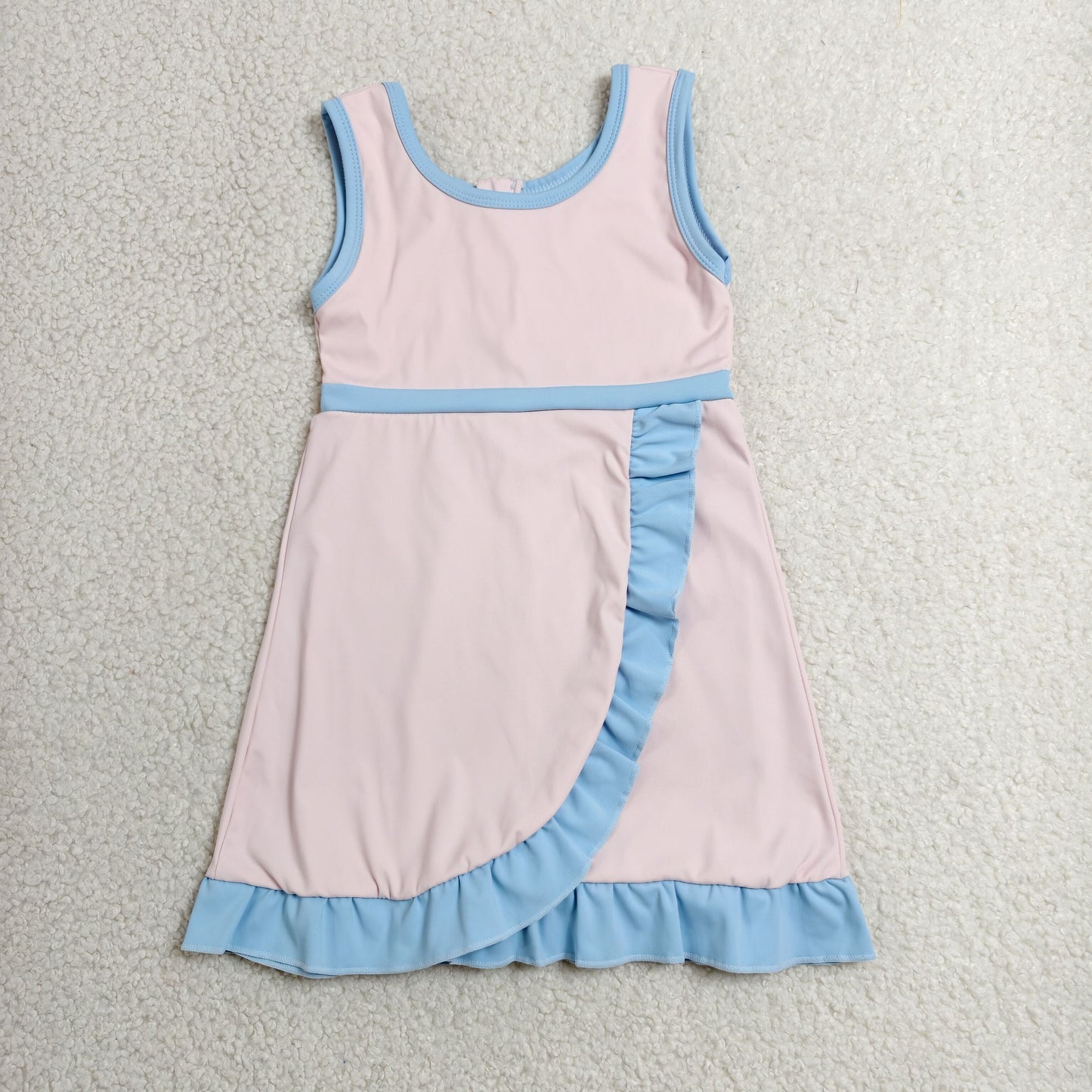 Sibling Baby Girls Sleeveless Yoga Active Short Knee Length Dresses