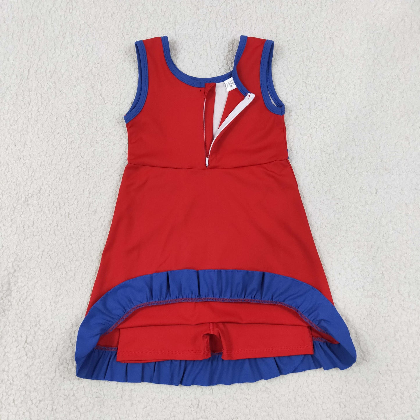 Sibling Baby Girls Sleeveless Yoga Active Ruffle Knee Length Dresses