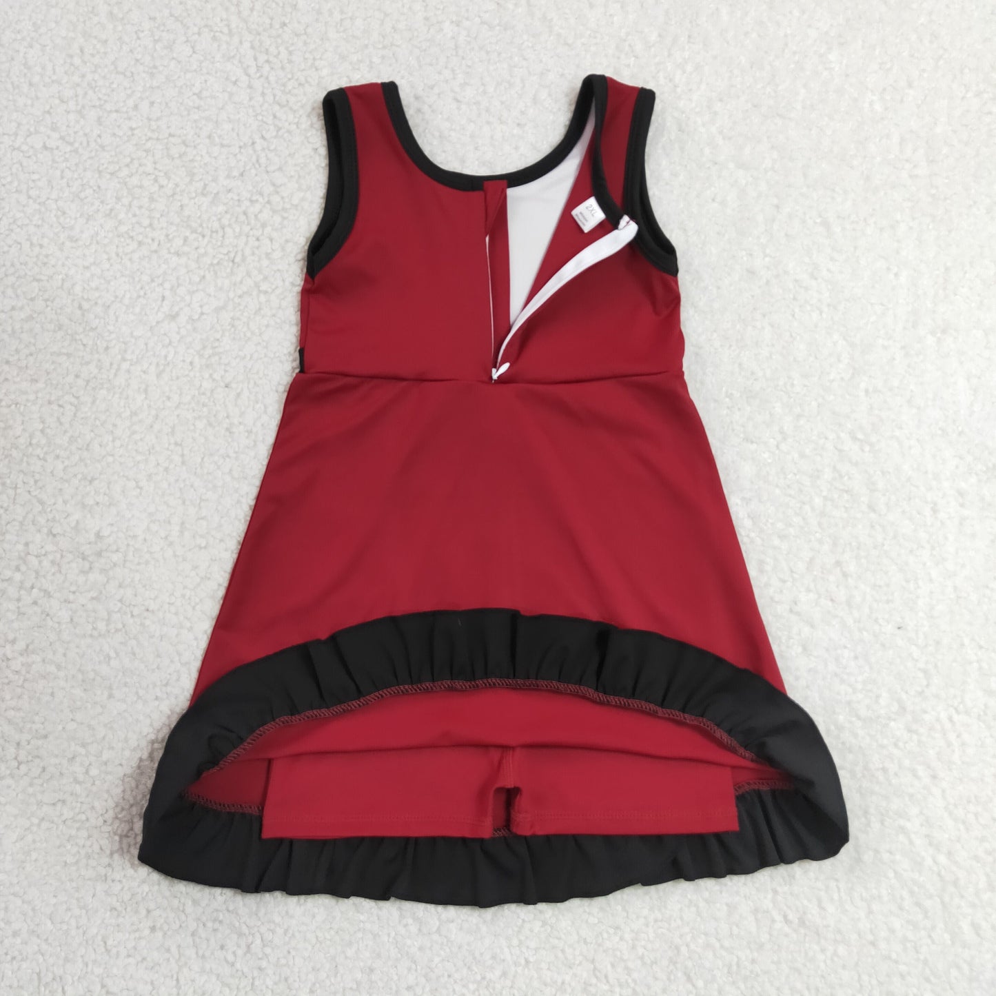 Sibling Baby Girls Sleeveless Yoga Active Ruffle Knee Length Dresses