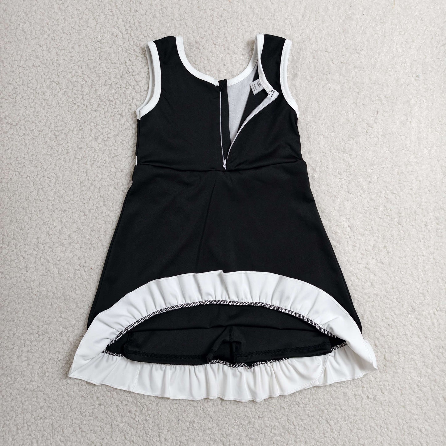 Sibling Baby Girls Sleeveless Yoga Active Short Knee Length Dresses