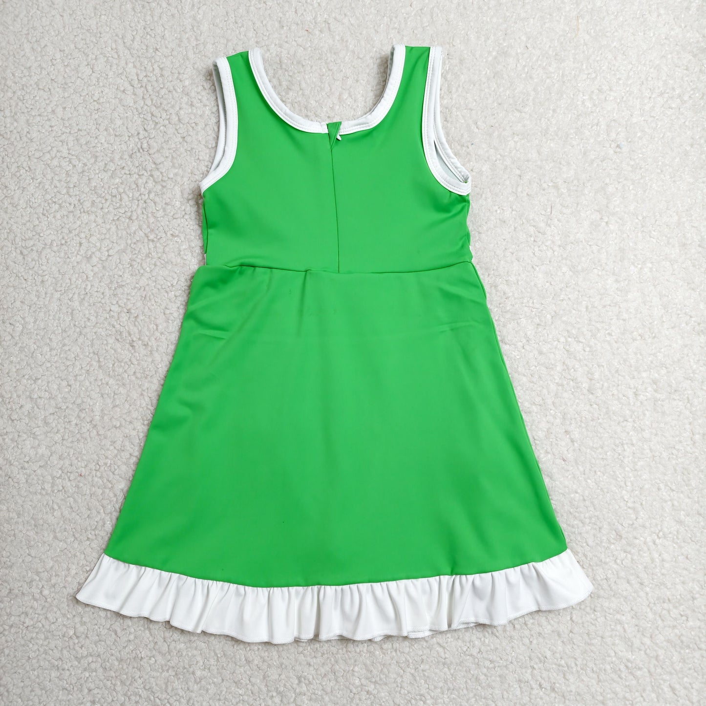 Sibling Baby Girls Sleeveless Yoga Active Ruffle Knee Length Dresses