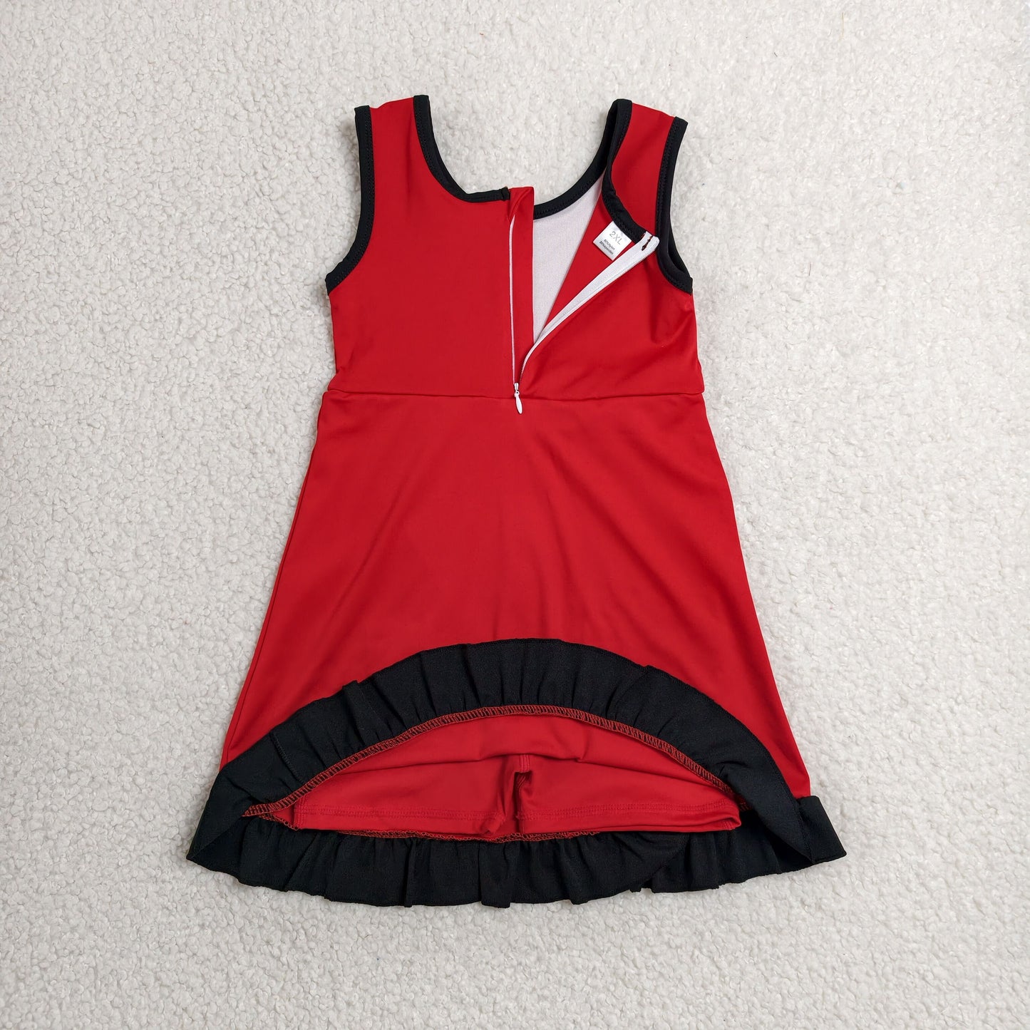 Sibling Baby Girls Sleeveless Yoga Active Ruffle Knee Length Dresses