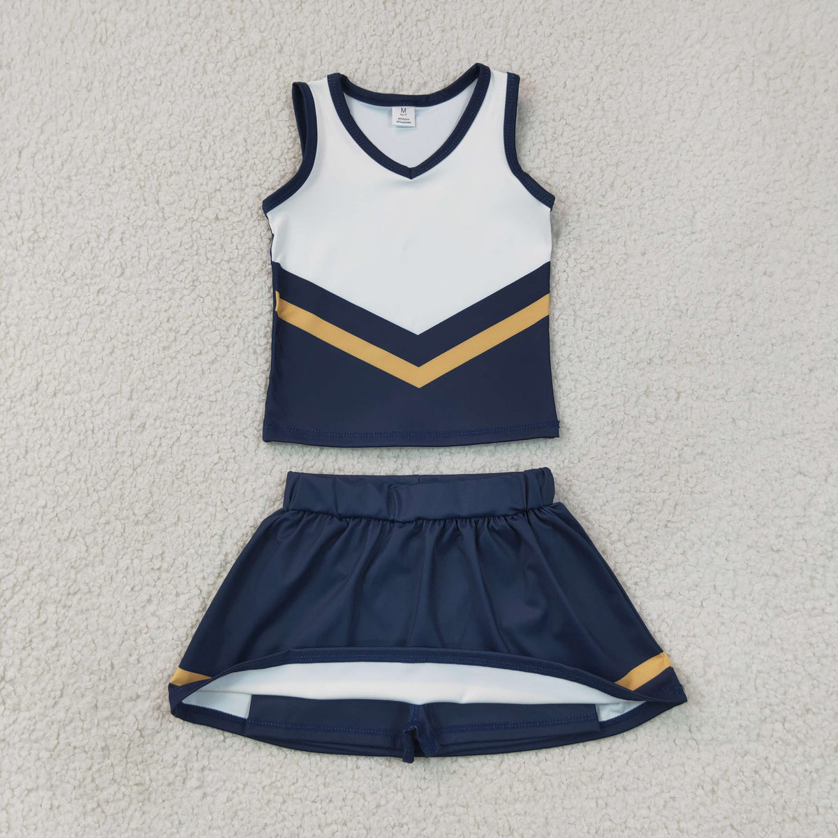 Sibling Baby Girls Sleeveless Stripe Vest Top Skirt Shorts Team Clothes Sets