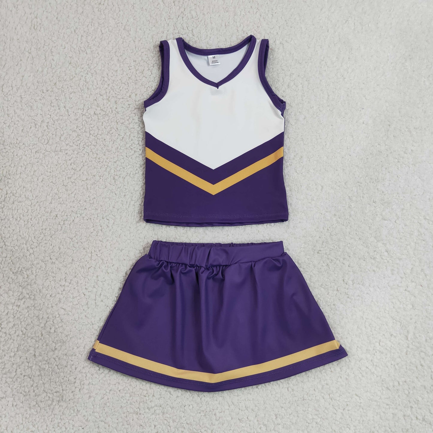 Sibling Baby Girls Sleeveless Stripe Vest Top Skirt Shorts Team Clothes Sets
