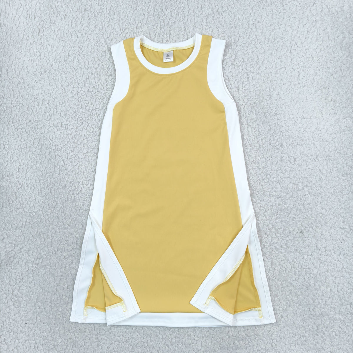 Sibling Baby Girls Sleeveless Split Dress Tunic Pockets Shorts Yoga Active Clothes Sets