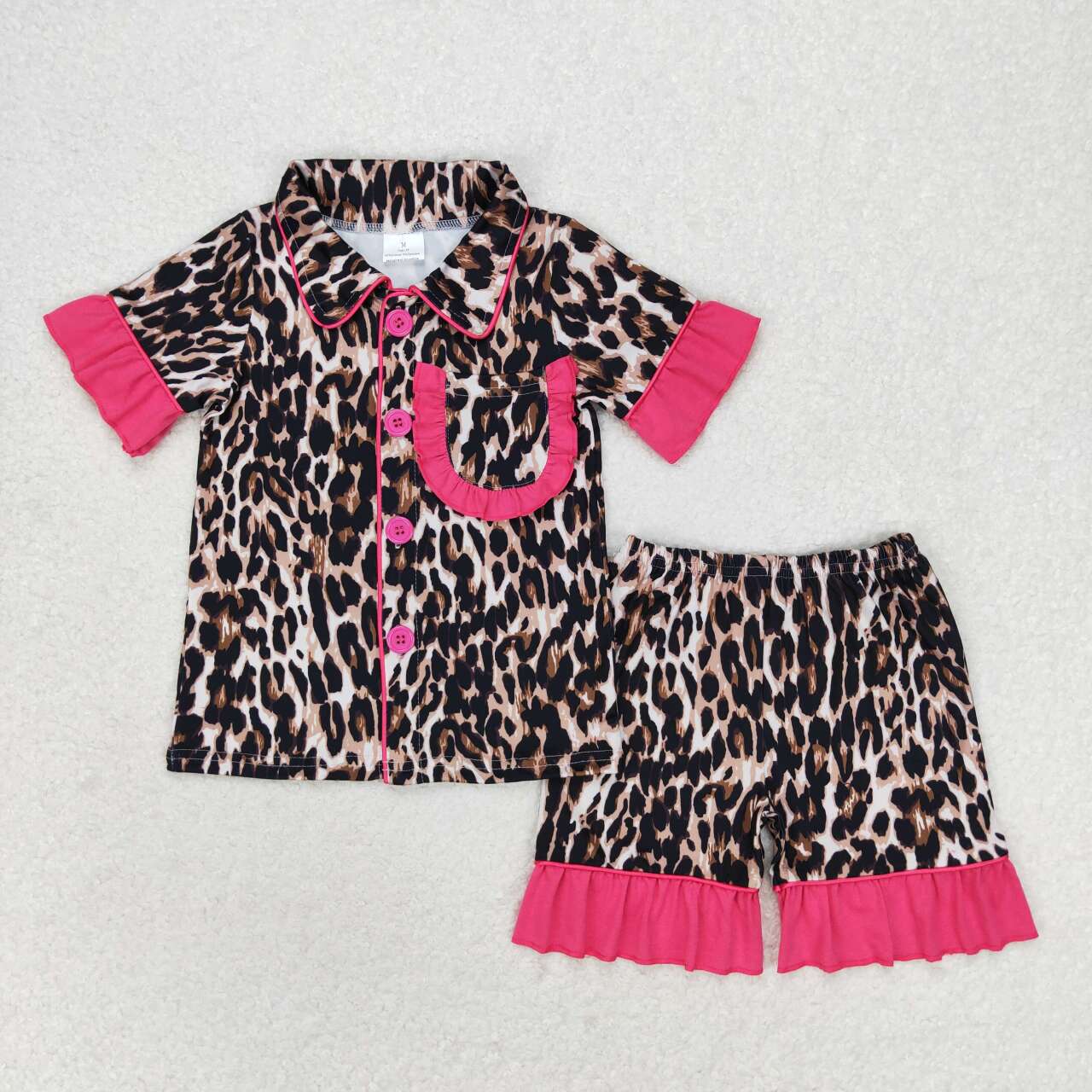 Sibling Baby Girls Water Paisley Ruffle Shirt Shorts Pajamas Clothes Sets