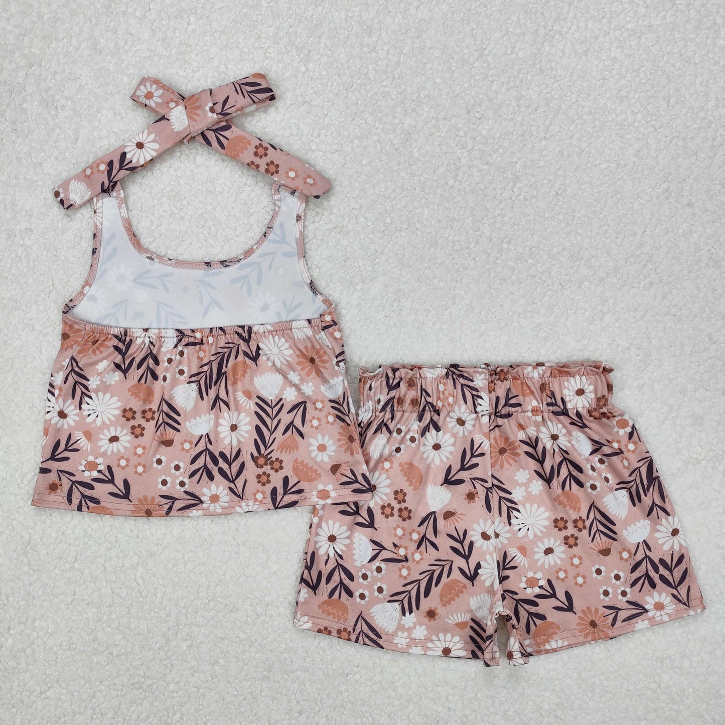 GSSO1870 baby girl clothes leopard print  toddler girl summer outfit