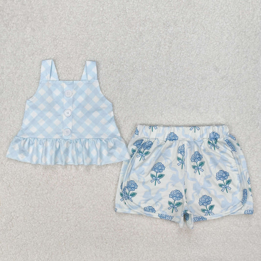 GSSO2078   baby girl clothes floral toddler girl summer outfit