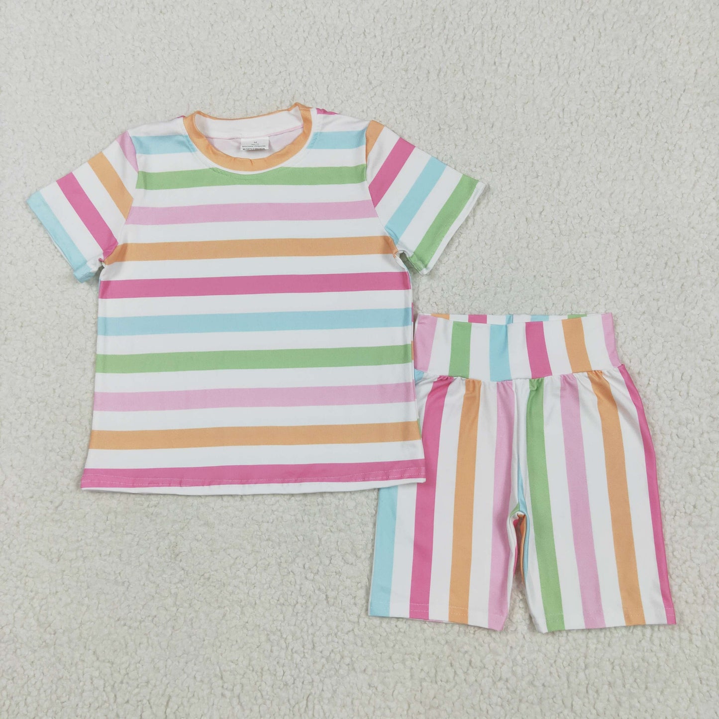 Sibling Baby Girls Short Sleeve Top Shorts Summer Clothes Sets