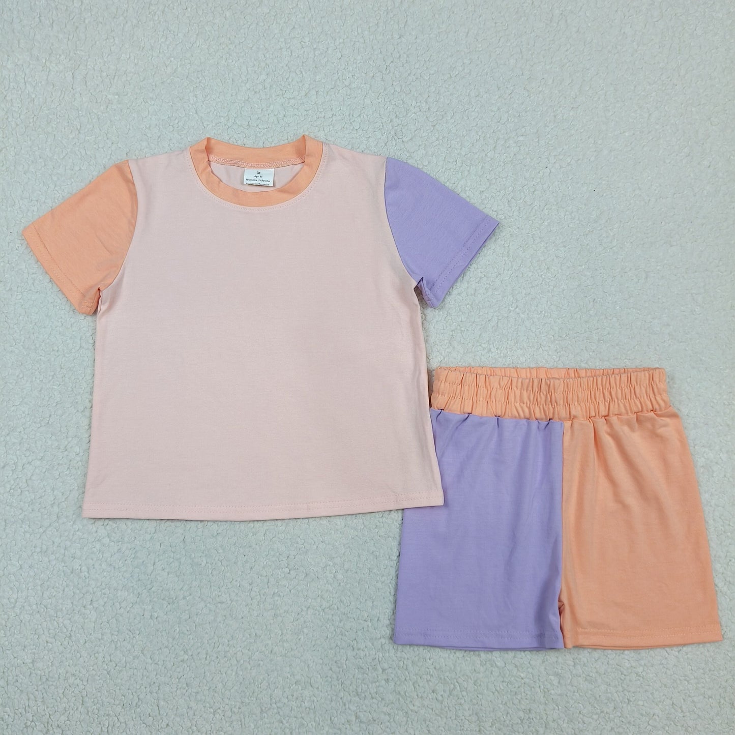 Sibling Baby Kids Patchwork Flowers Shirt Top Shorts Slouchy Clothes Sets