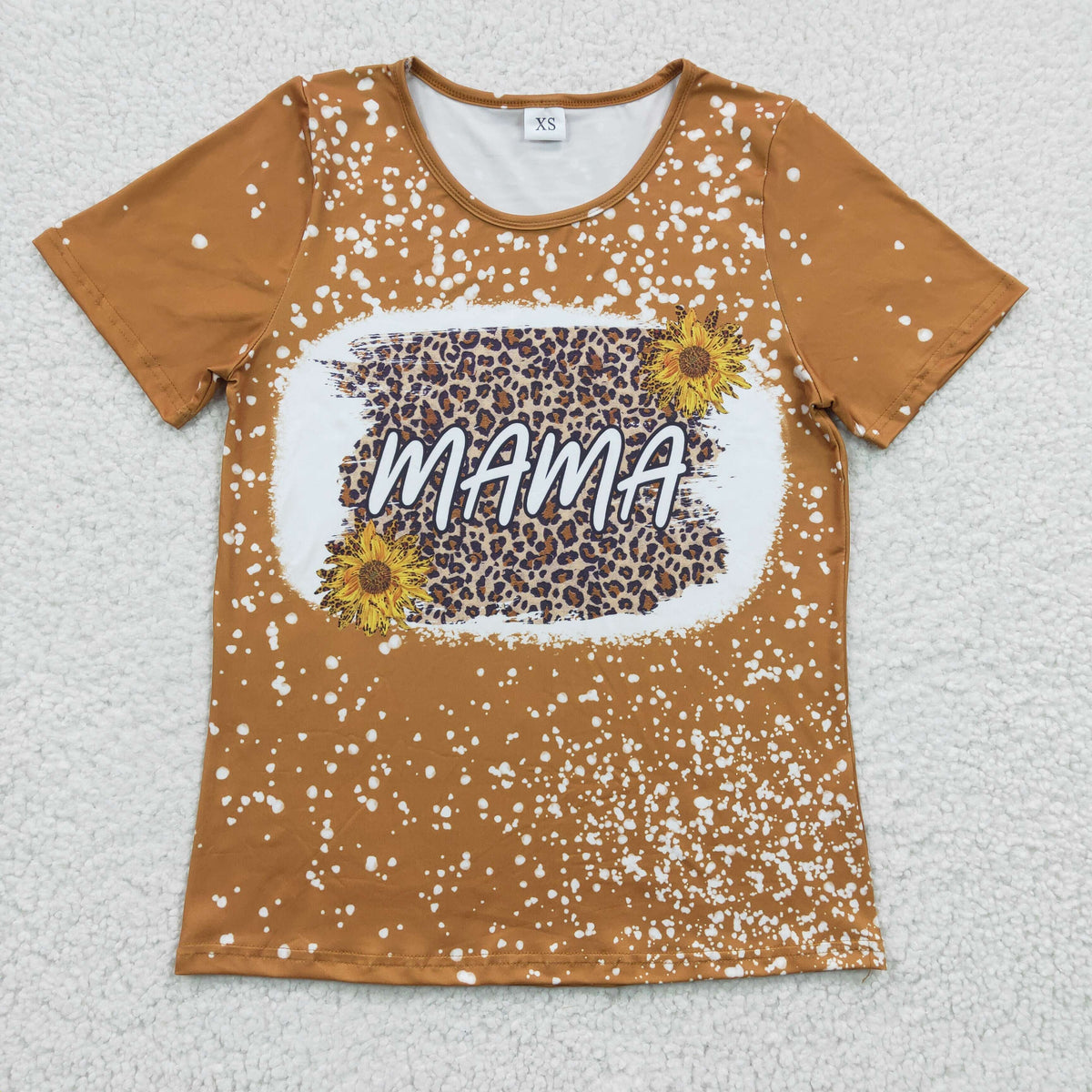 Sibling Dad and Mamas Boys Girls Short Sleeves Flowers T-shirts Top