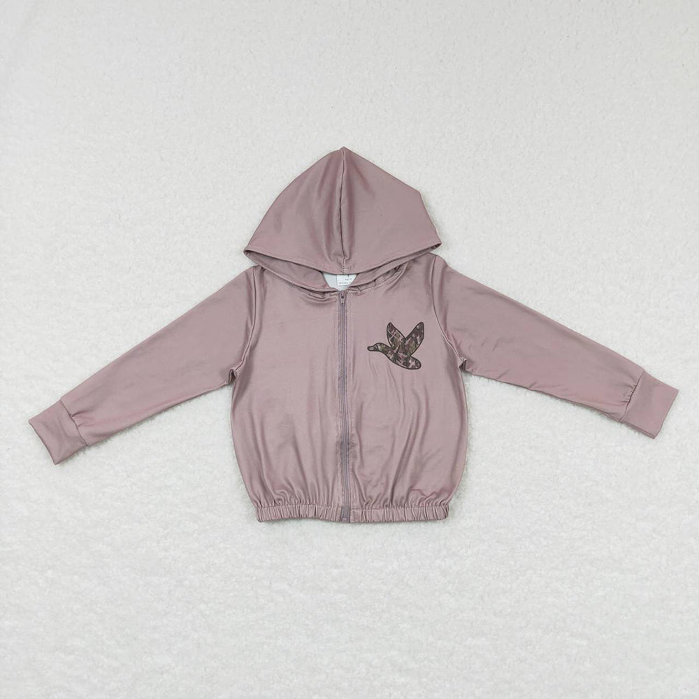 Sibling Baby Girls Camouflage Hunting Season Hooded Tops Cardigans Jackets