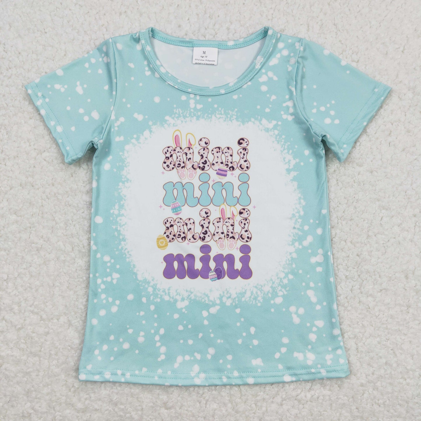 Sibling Baby Boys Girls Eggs Rabbits Easter Tee Shirts Top