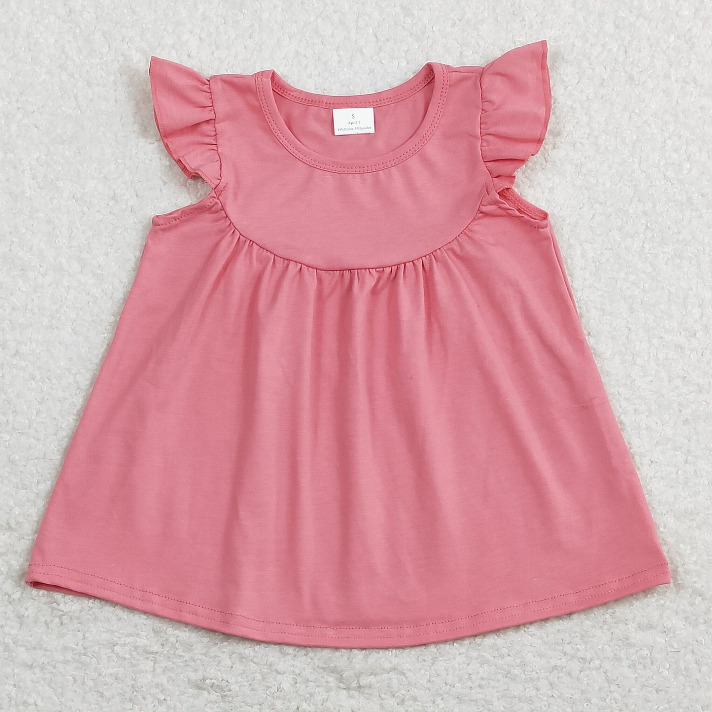 Sibling Baby Girls Flowers Cakes Tee Shirts Top
