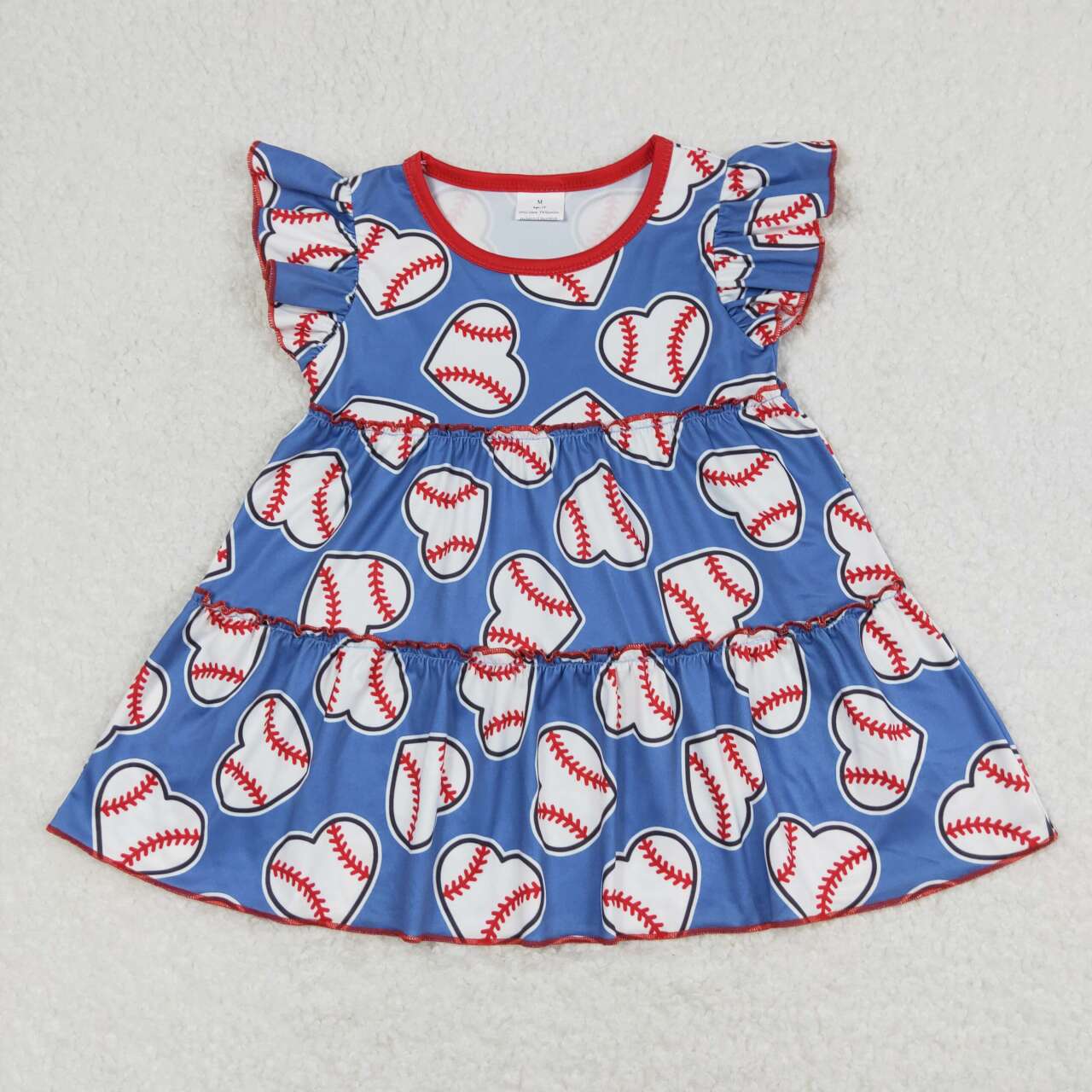 Sibling Baby Girls Flowers Flutter Sleeve Patchwork T-shirts Top