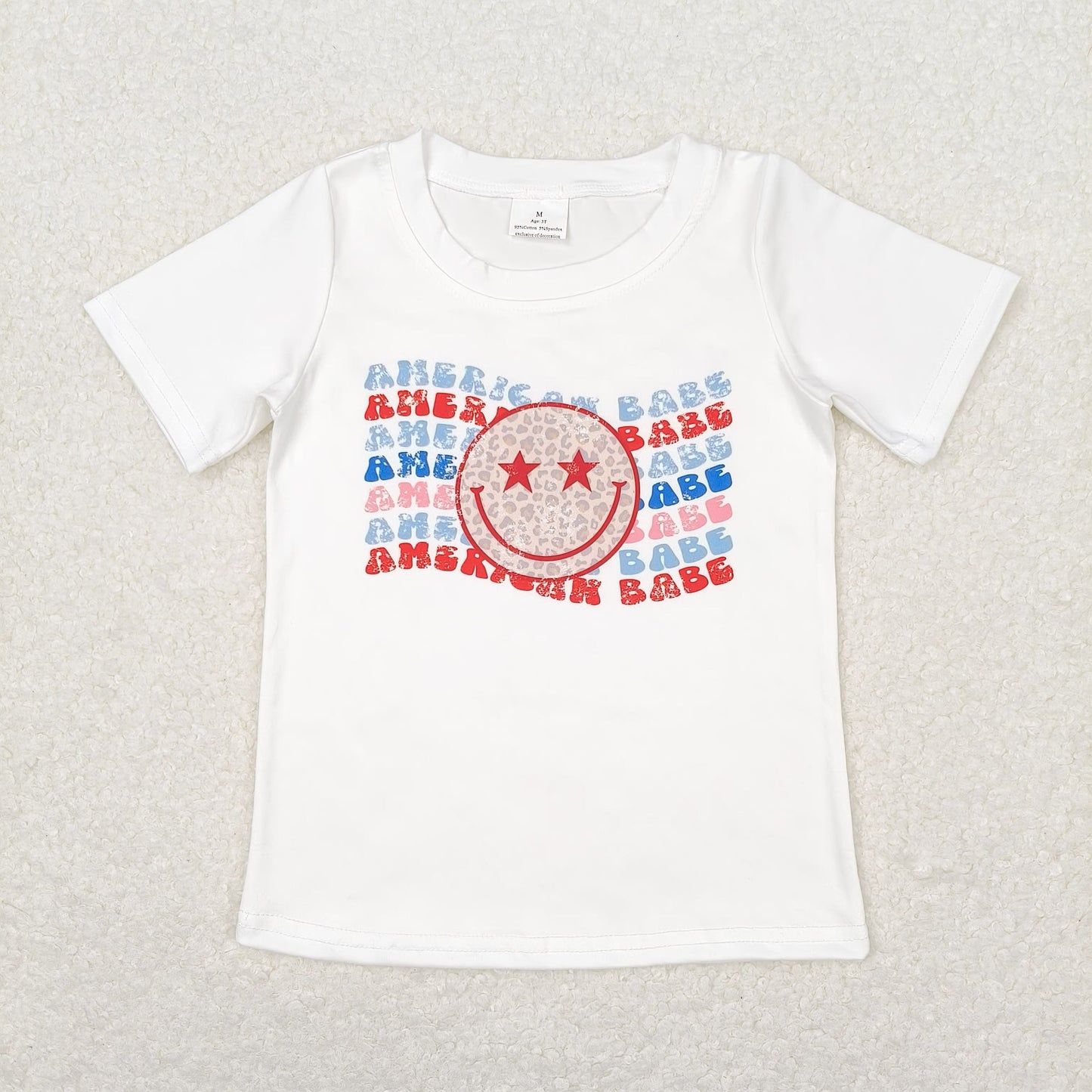 Sibling Baby Boys Short Sleeve Flags Stars 4th of July T-shirts Tops