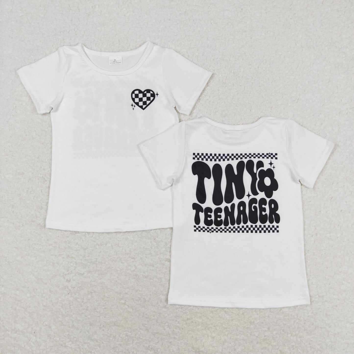 Sibling Baby Girls Flowers Cakes Tee Shirts Top