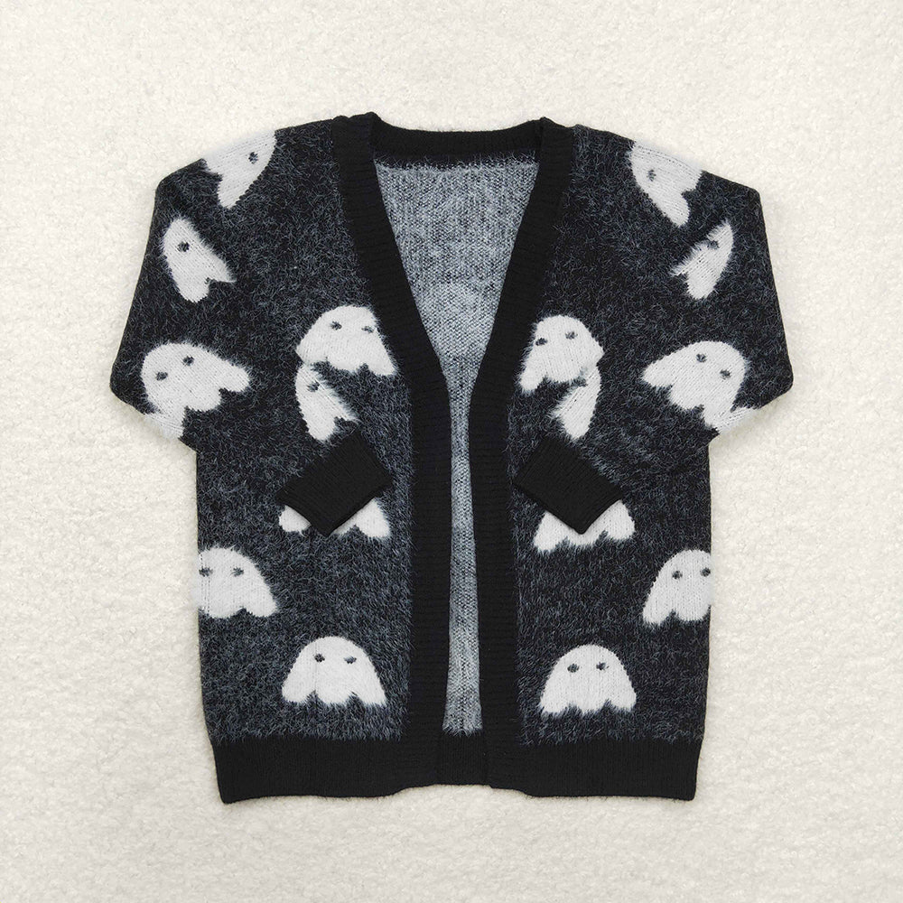 Sibling Baby Girls Halloween Long Sleeve Sweaters Cardigans