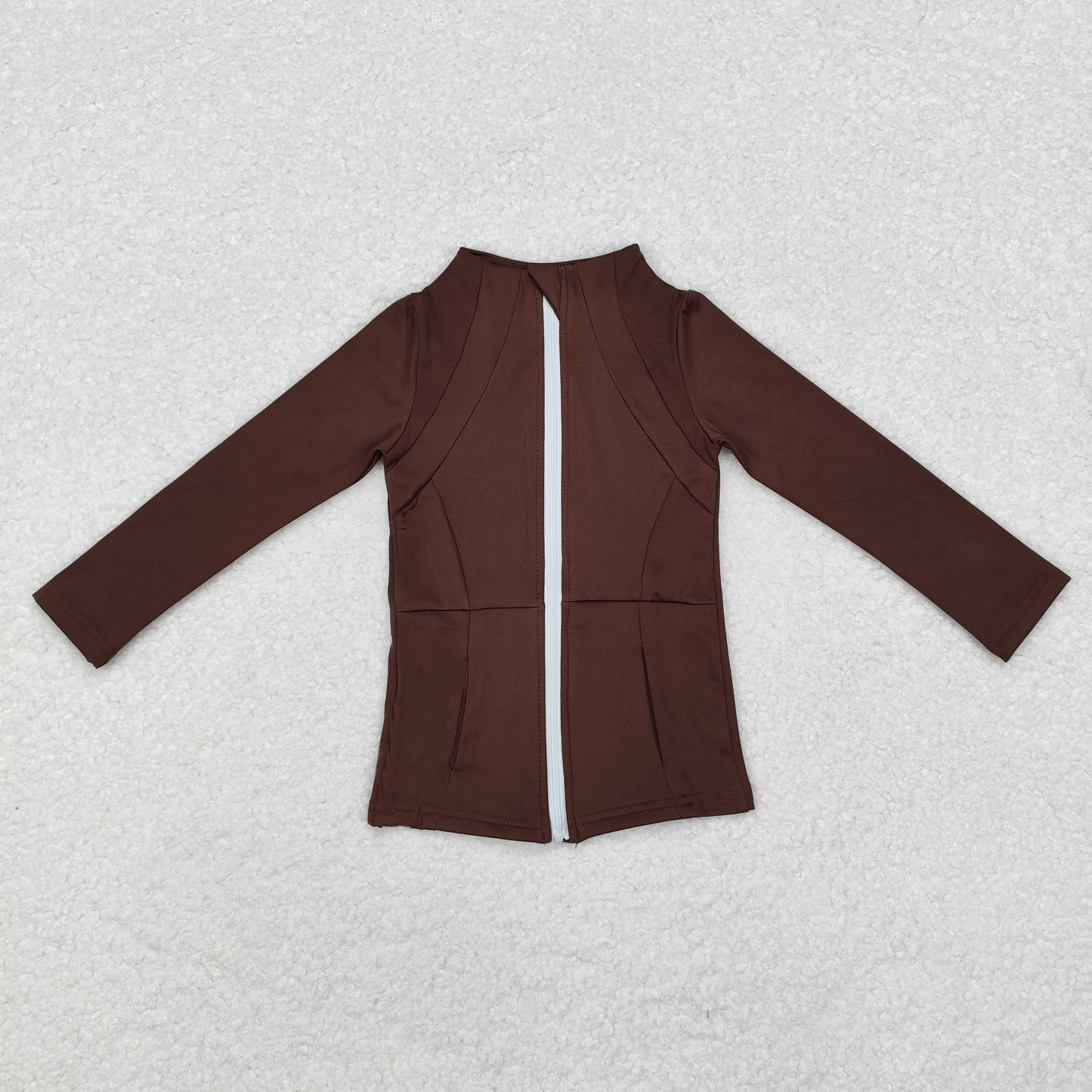 Sibling Baby Girls Long Sleeve Yoga Active Zipper Pockets Jackets Top