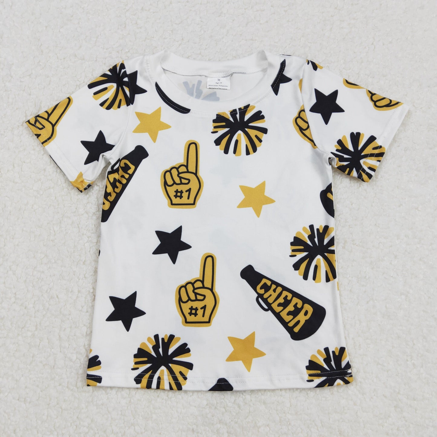 Sibling Baby Girls Cheer Team Tee Shirts Top
