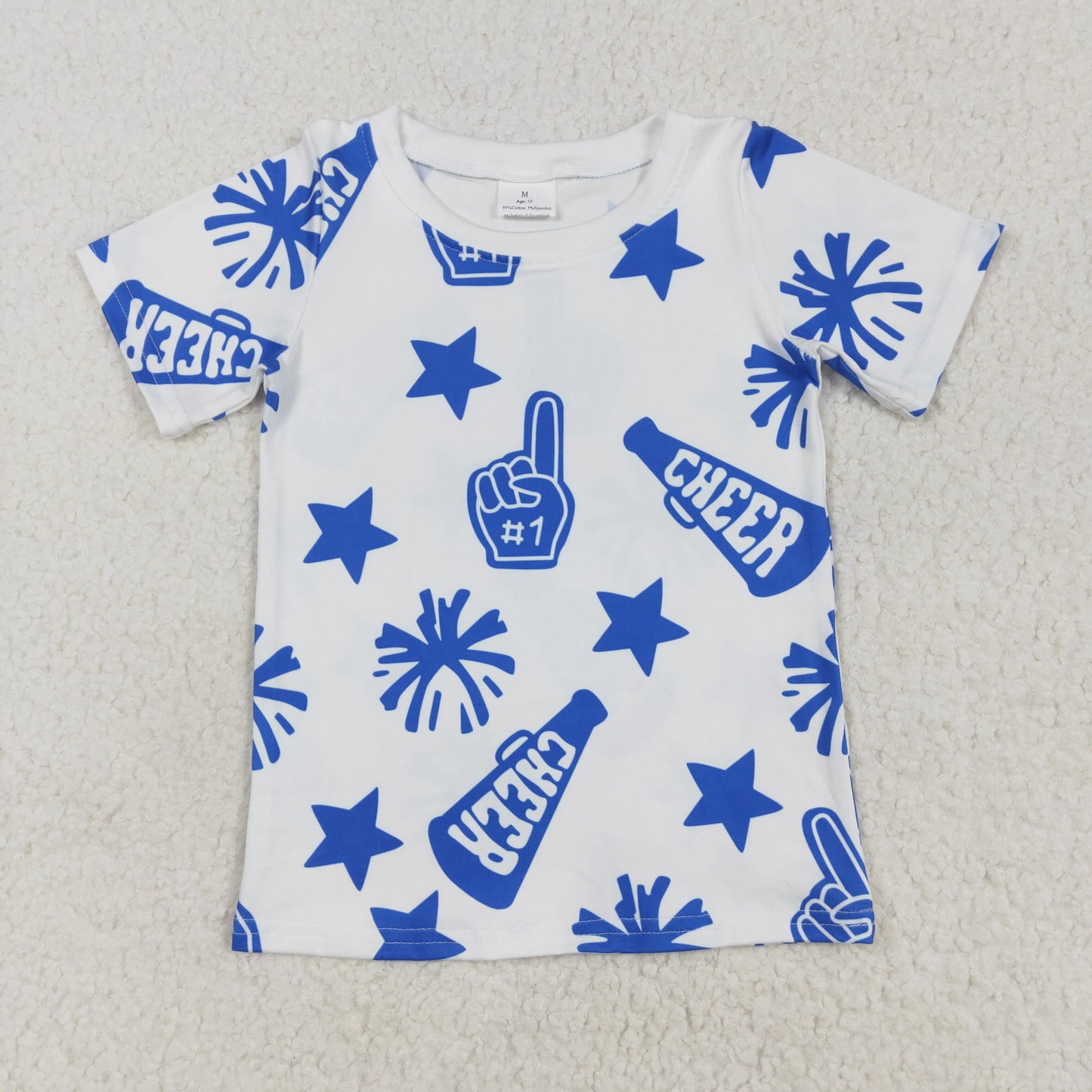 8 Colors Sibling Baby Girls Cheer Team Tee Shirts Tops