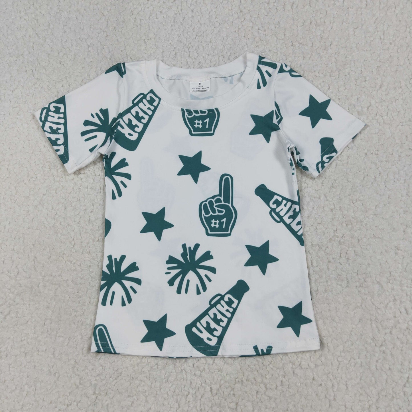 Sibling Baby Girls Cheer Team Tee Shirts Top