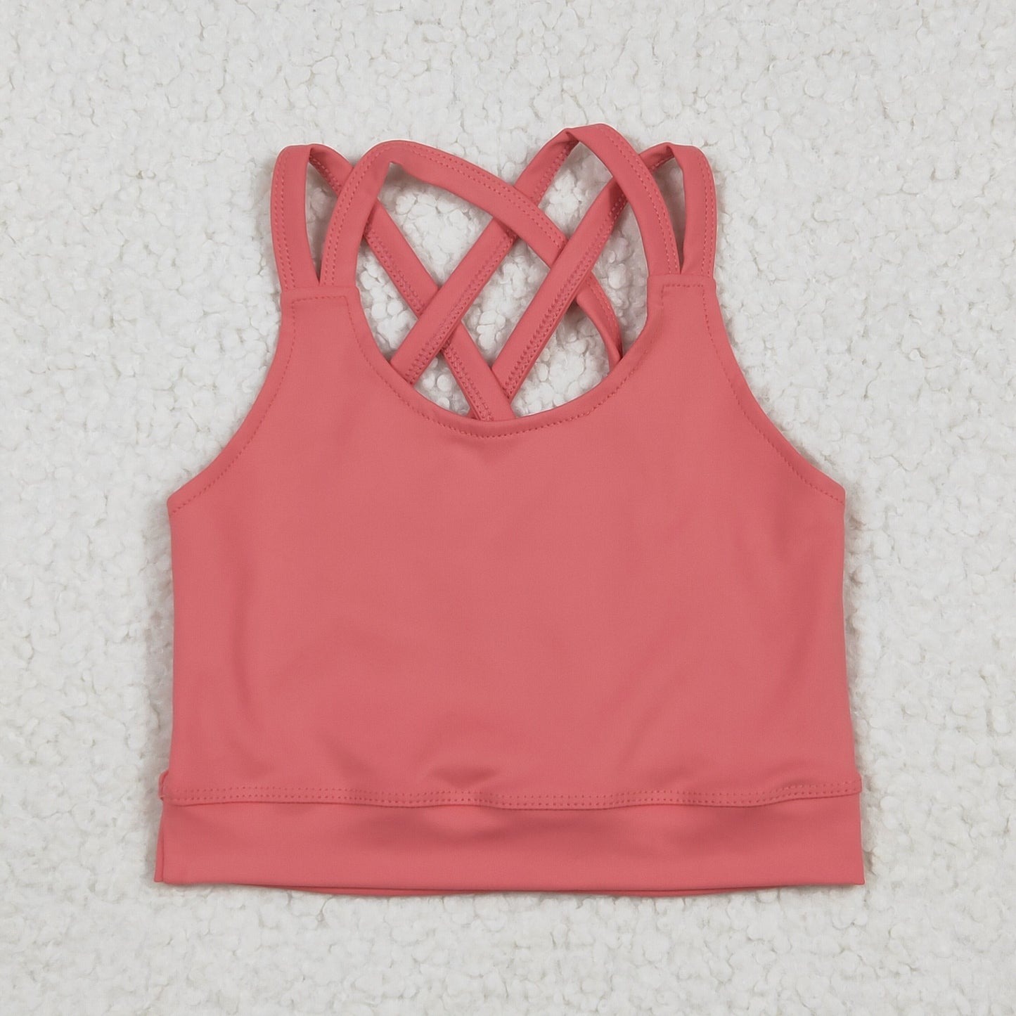 GT1004 Baby Girls Straps Peach Vests Shirts Top
