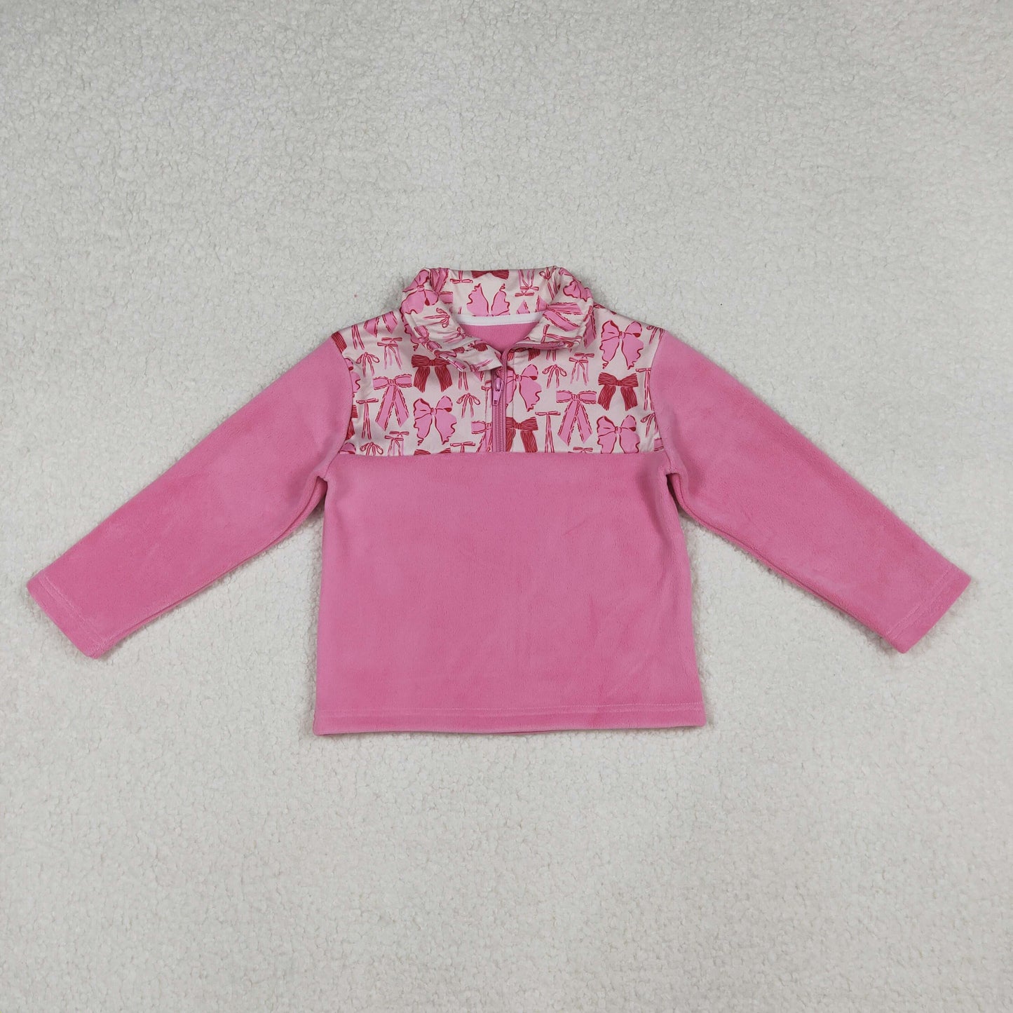 Sibling Baby Boys Girls Long Sleeve Sherpa Zipper Pullovers Top