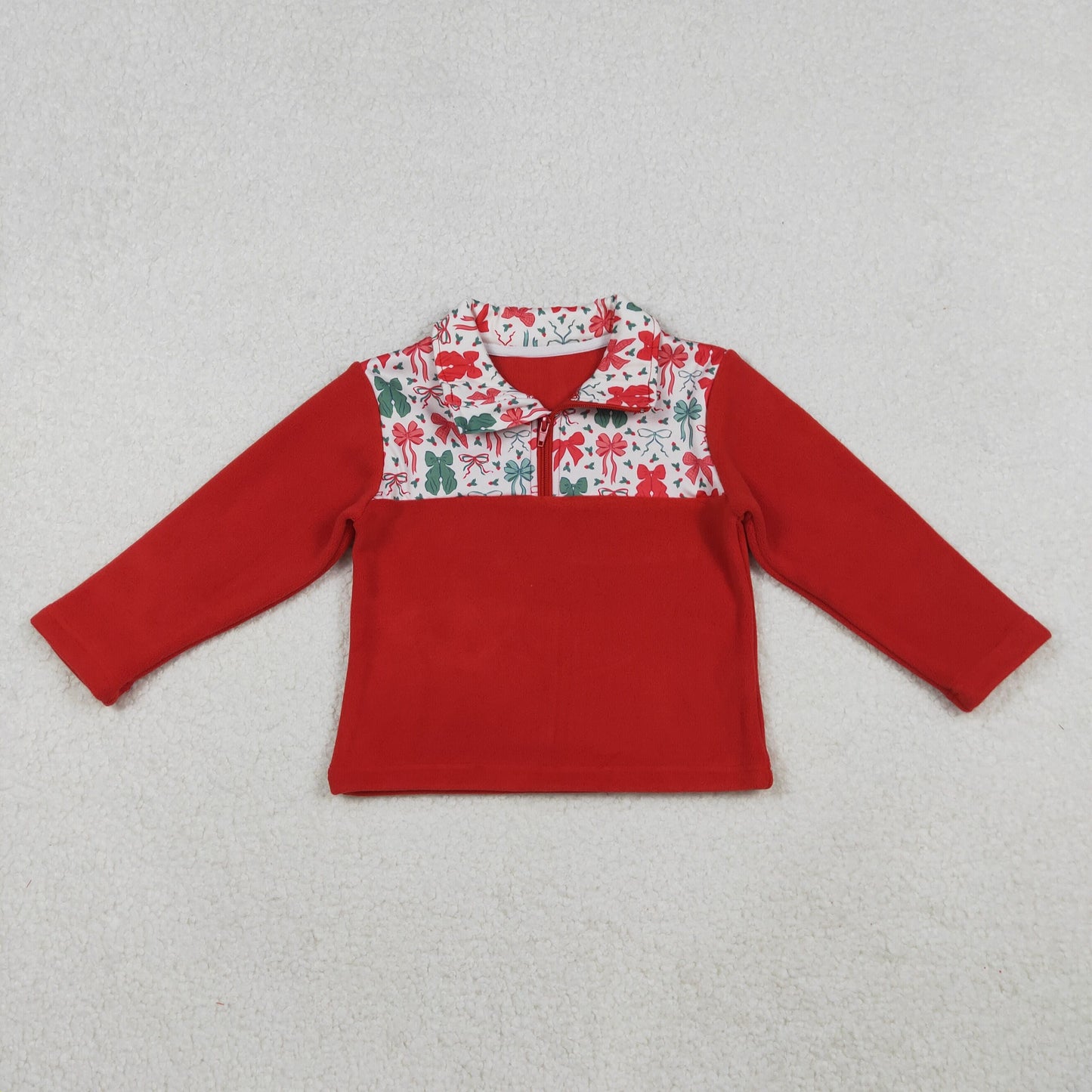 Sibling Baby Boys Girls Long Sleeve Sherpa Zipper Pullovers Top