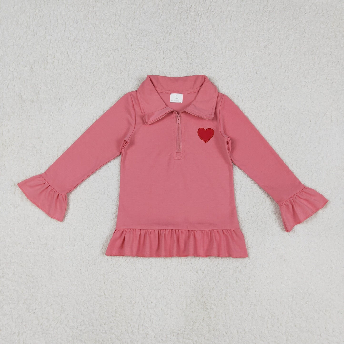 Sibling Baby Boys Girls Long Sleeve Embroidery Half Zipper Pullovers Top