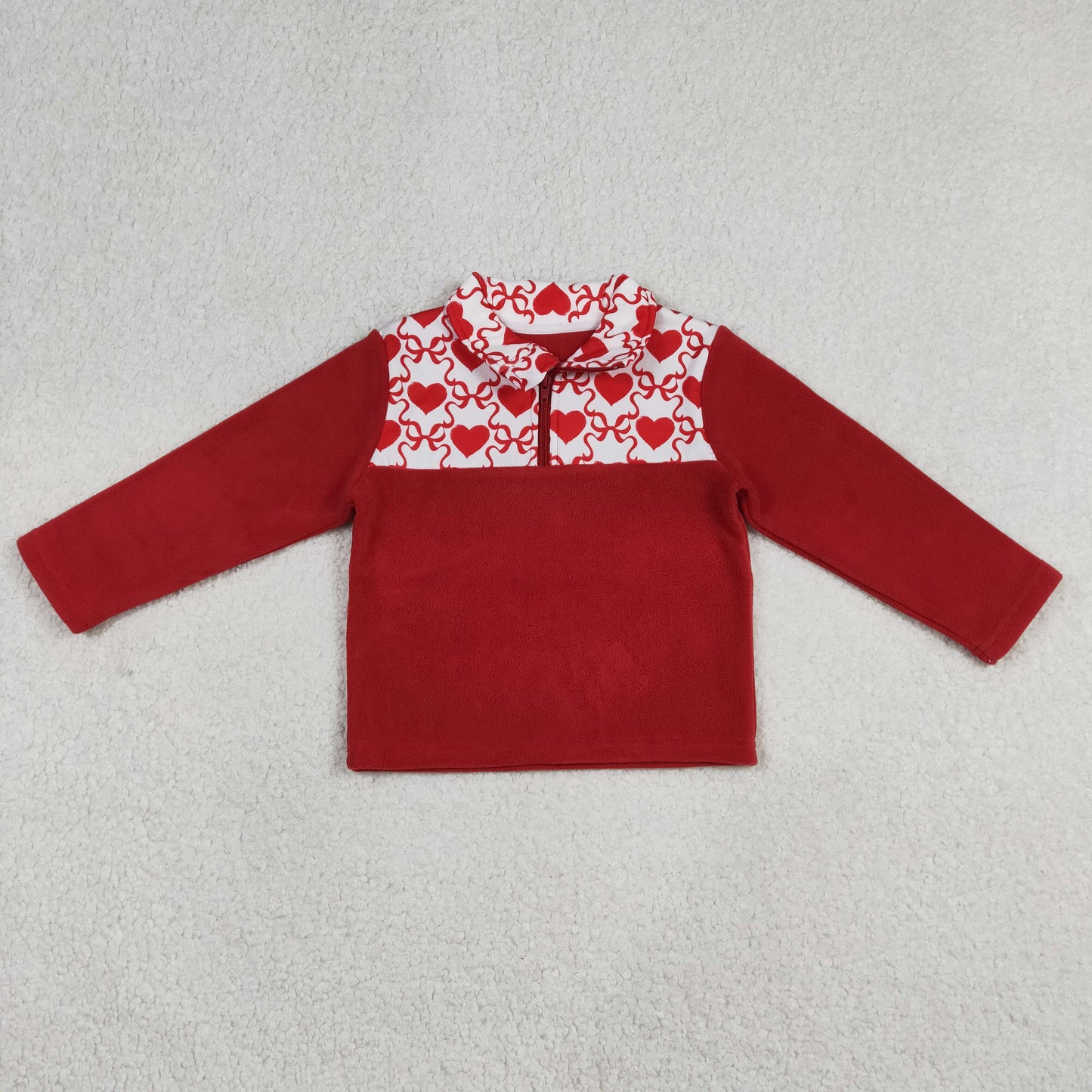 Sibling Baby Boys Girls Long Sleeve Sherpa Zipper Pullovers Top